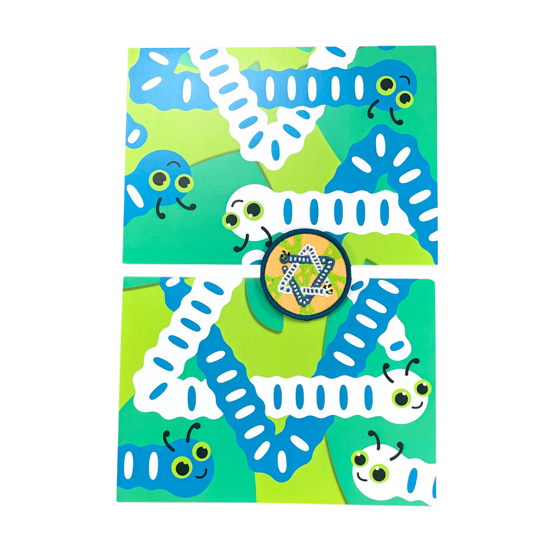 Shalom in Your Home Passover POP Greeting Card with Patch