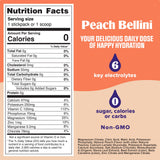 Peach Bellini Mocktini electrolyte drink mix