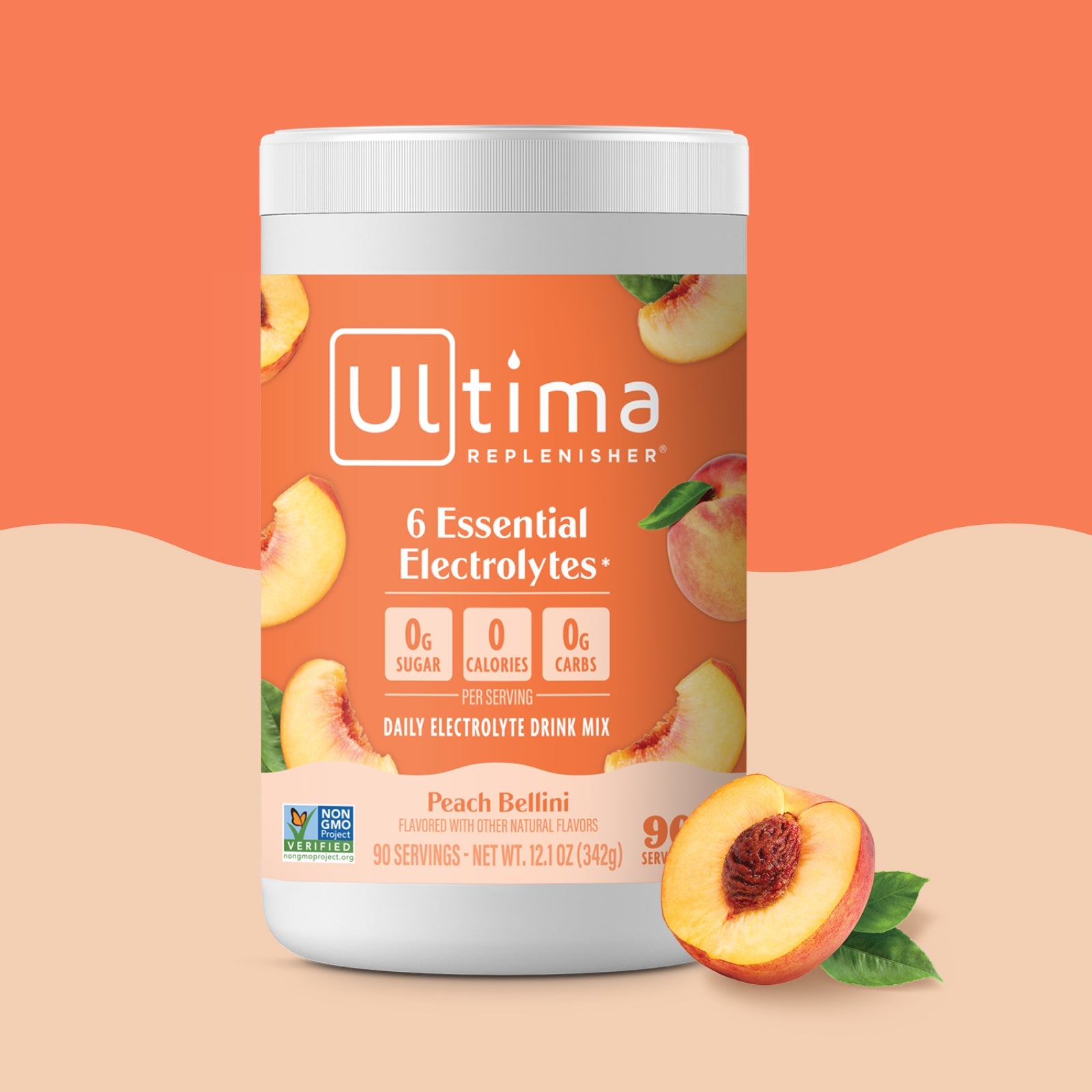 Peach Bellini Mocktini electrolyte drink mix - Ultima Replenisher