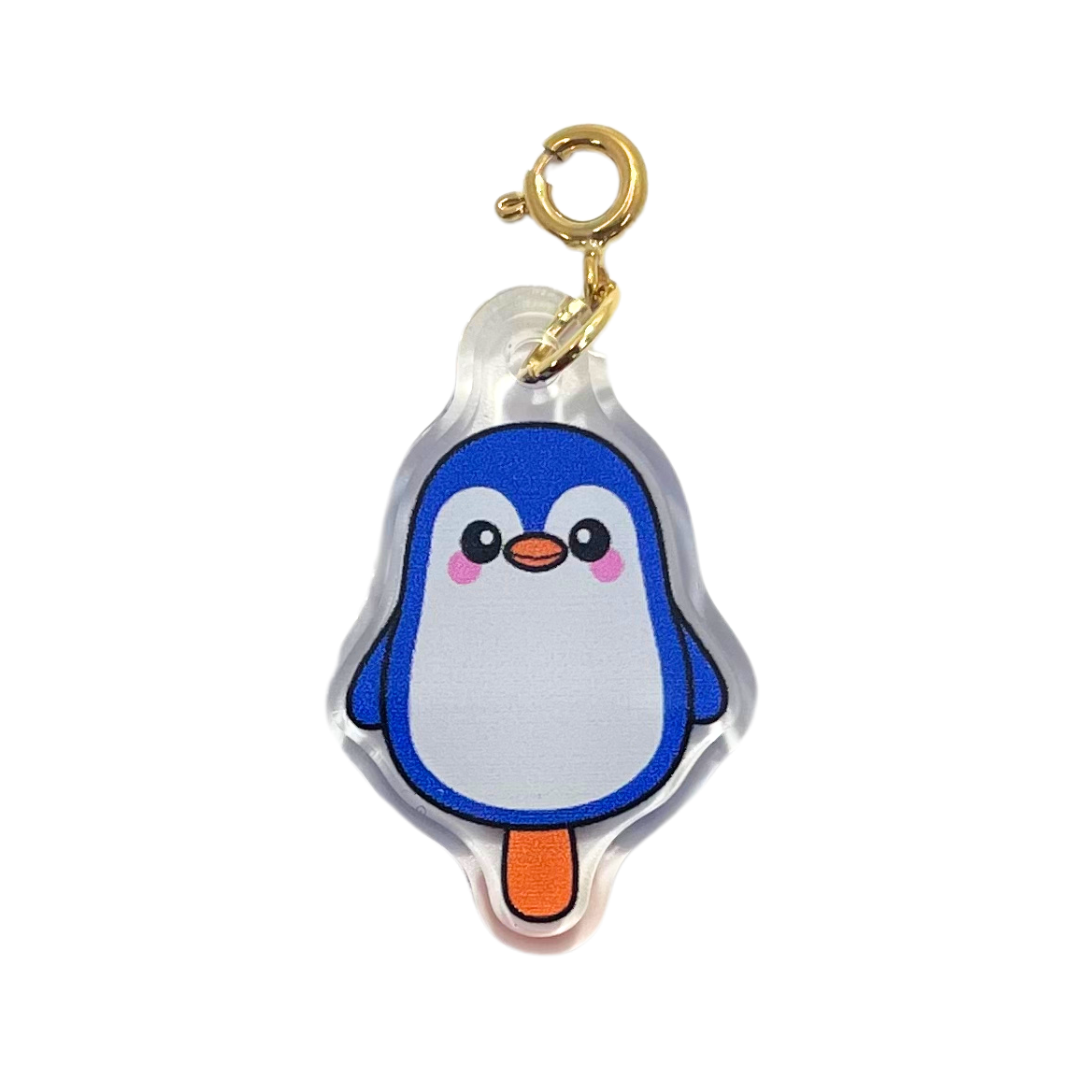 Penguin Popsicle Acrylic Charm