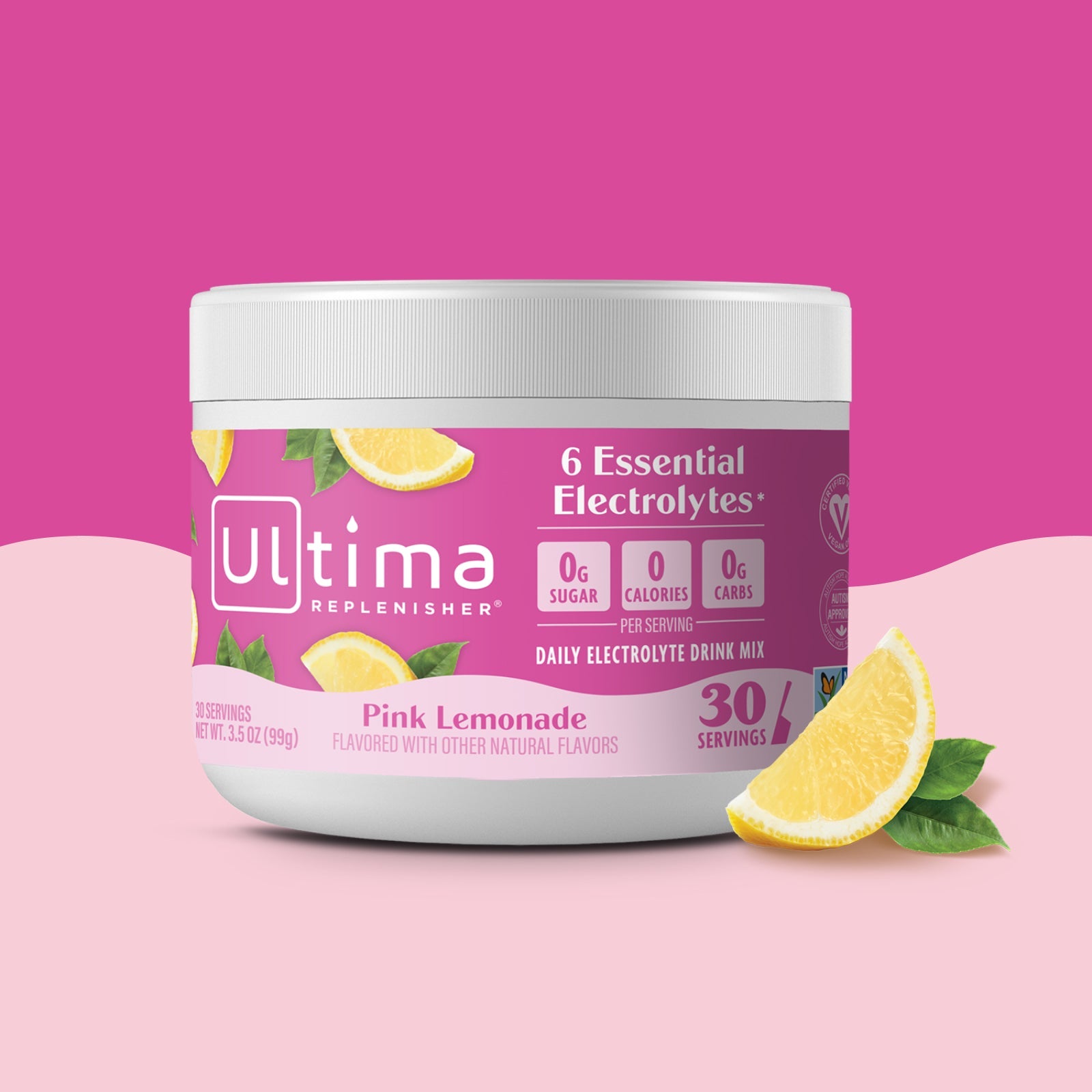 Pink Lemonade electrolyte drink mix - Ultima Replenisher