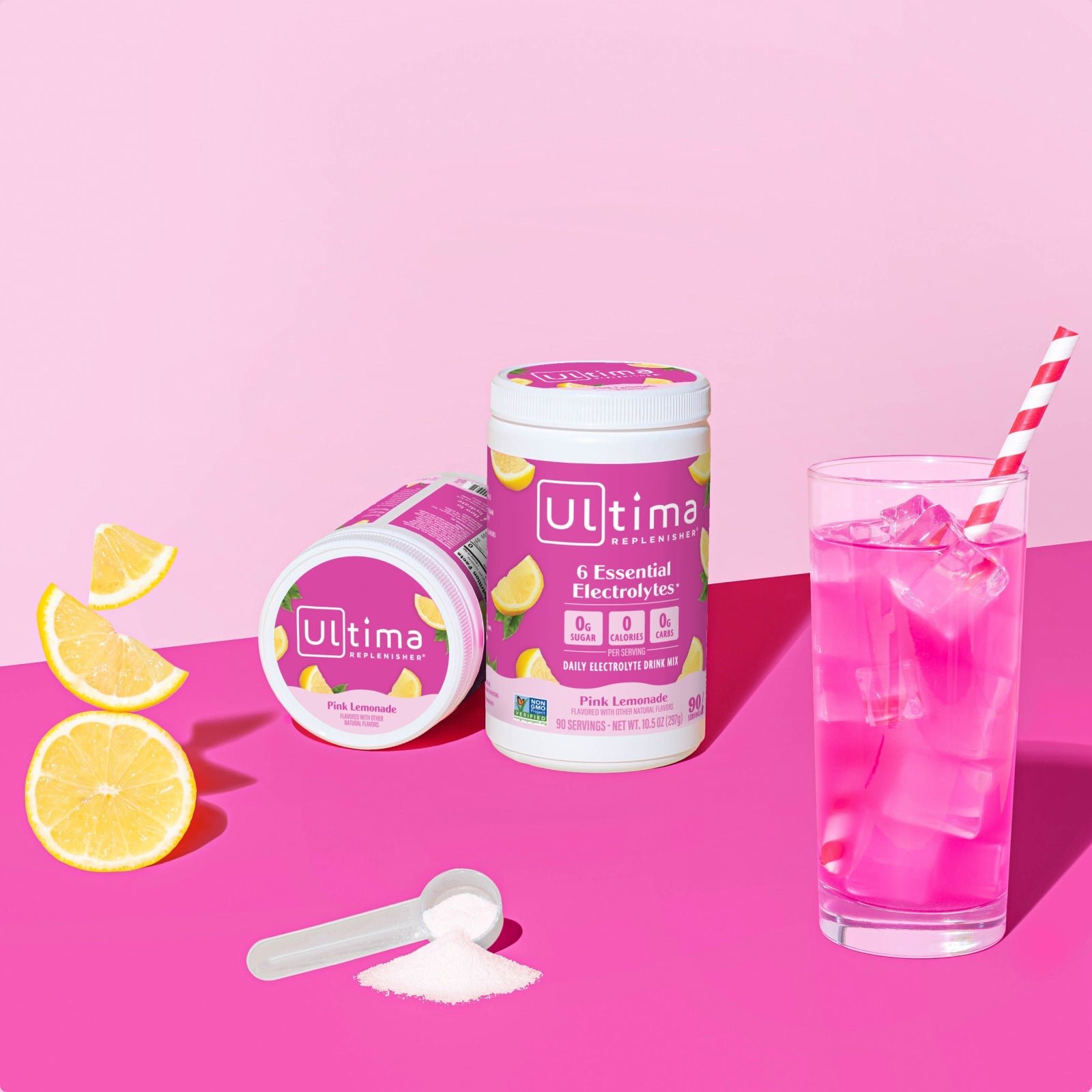 Pink Lemonade electrolyte drink mix - Ultima Replenisher