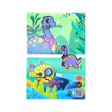 Pip the Sea Monster Underwater POP Greeting Card with Patch