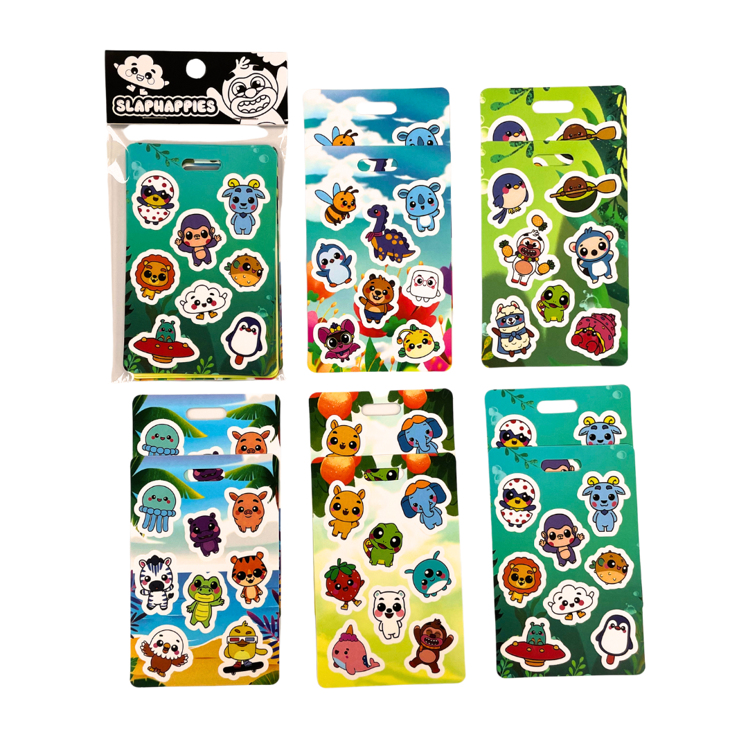 Series 1 SlapHappies - Sharable Stickers for Your ID Badge