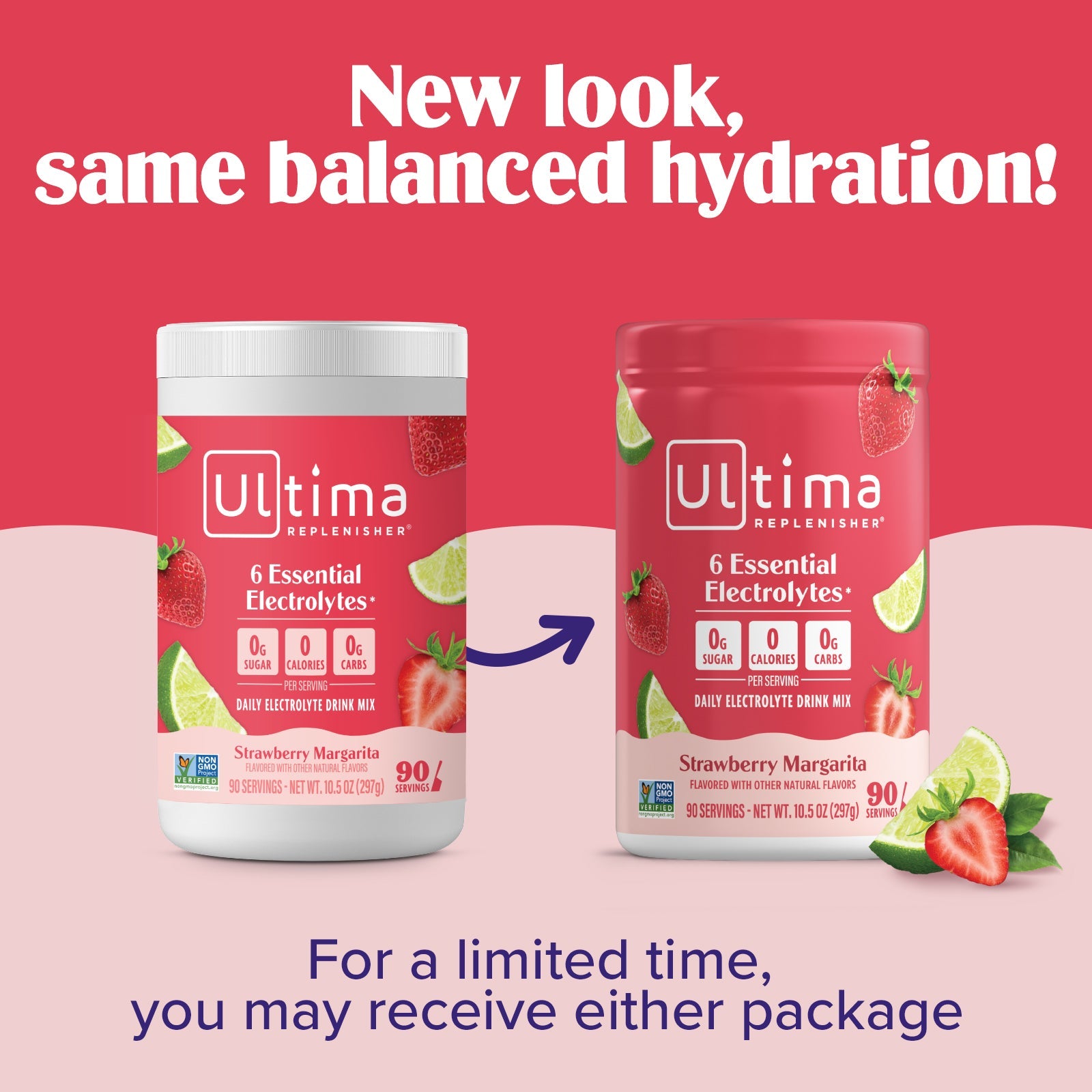 Strawberry Margarita Mocktini Daily Electrolyte Drink Mix