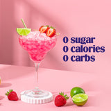 Strawberry Margarita Mocktini electrolyte drink mix