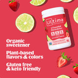 Strawberry Margarita Mocktini electrolyte drink mix