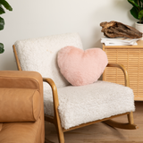 Super Sized Heart to Hug Pillow - 8 lb with Pocket - Antique Rose