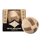 Aztec Sun Stone - Interlocking Wooden Sphere Puzzle