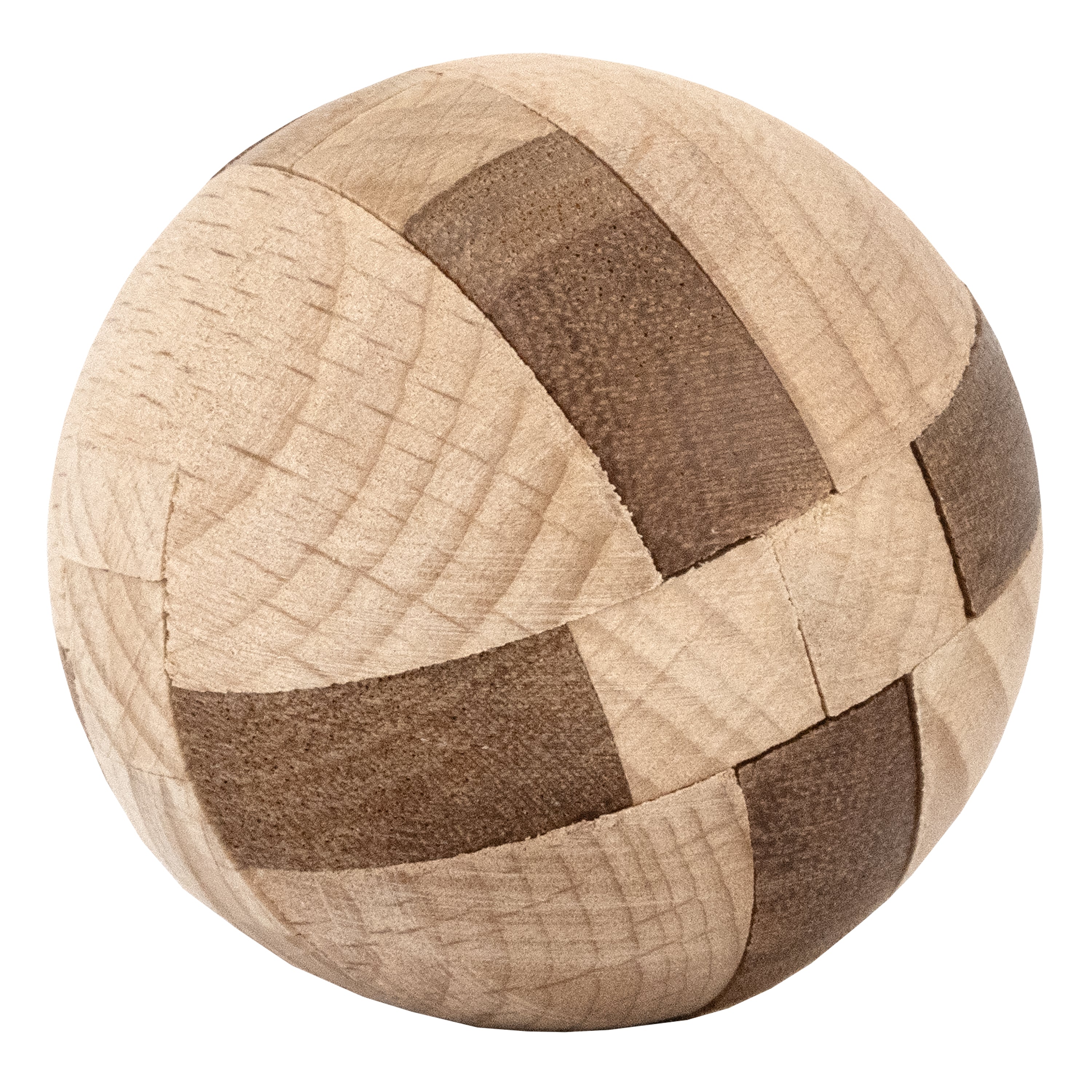Aztec Sun Stone - Interlocking Wooden Sphere Puzzle