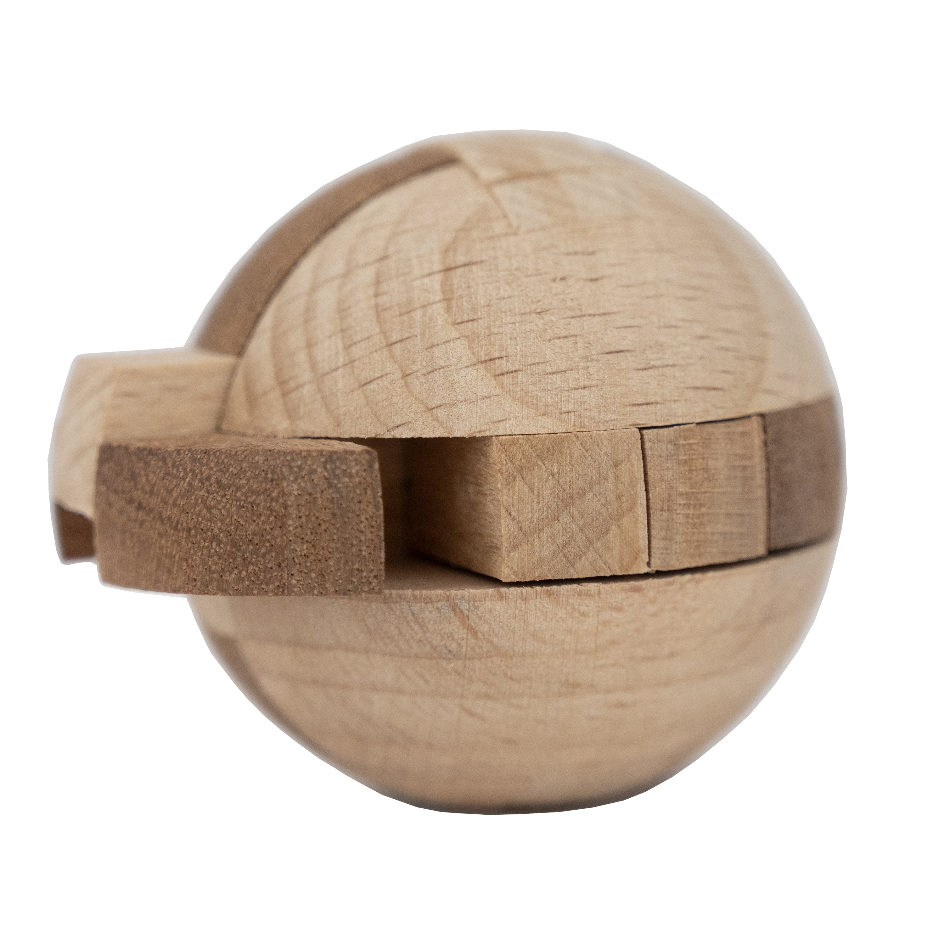 Aztec Sun Stone - Interlocking Wooden Sphere Puzzle