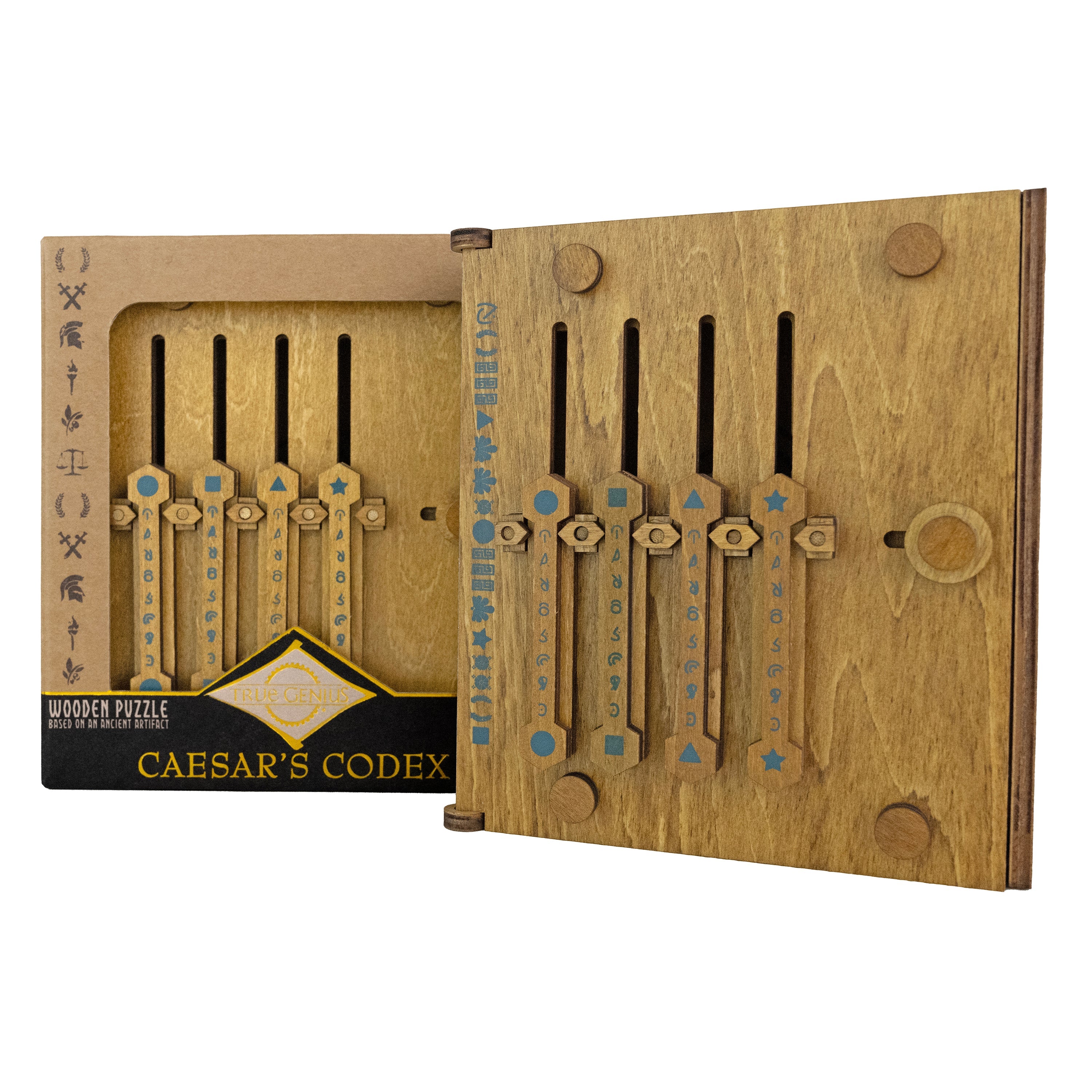 Caesar's Codex - Lever Sliding Wooden Puzzle
