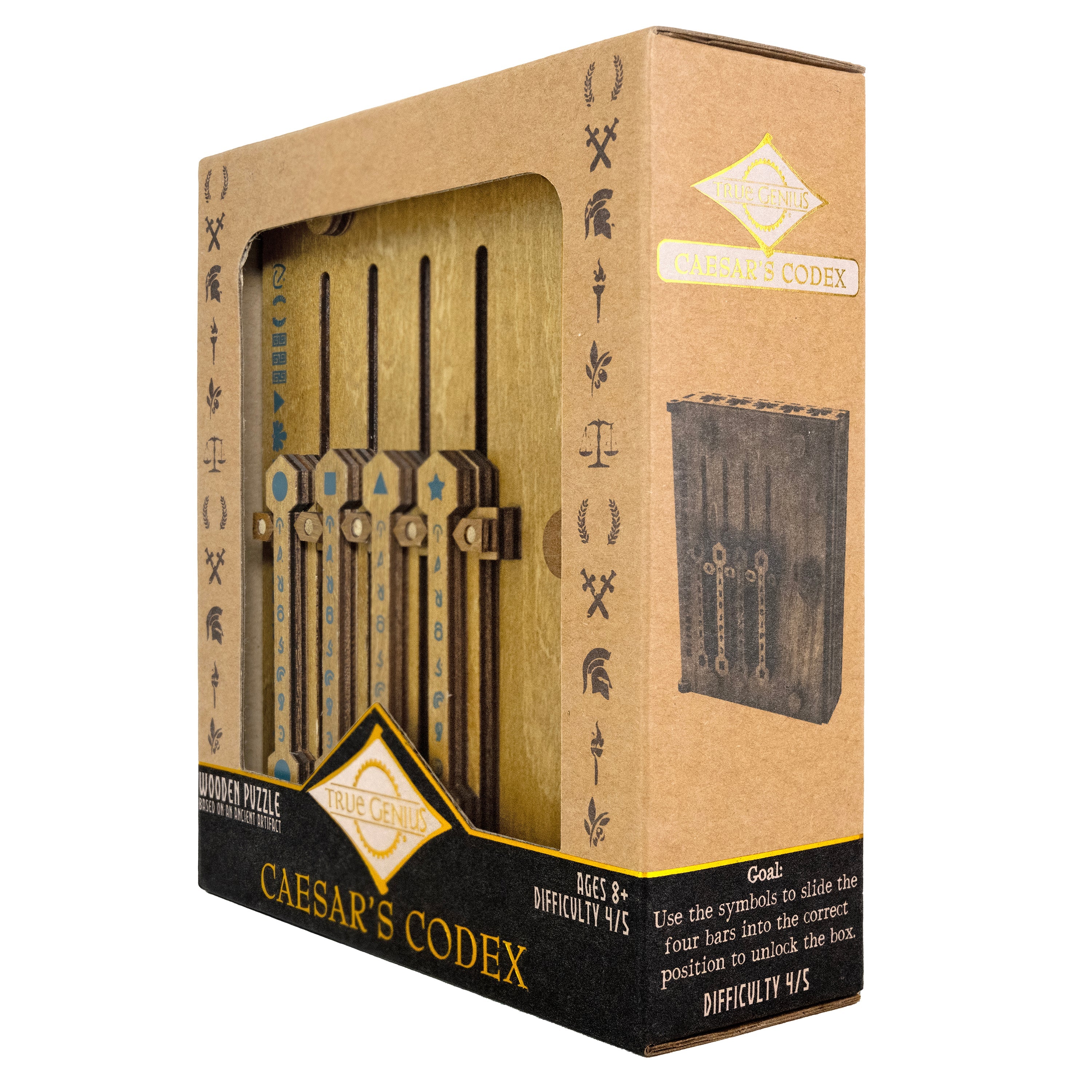 Caesar's Codex - Lever Sliding Wooden Puzzle