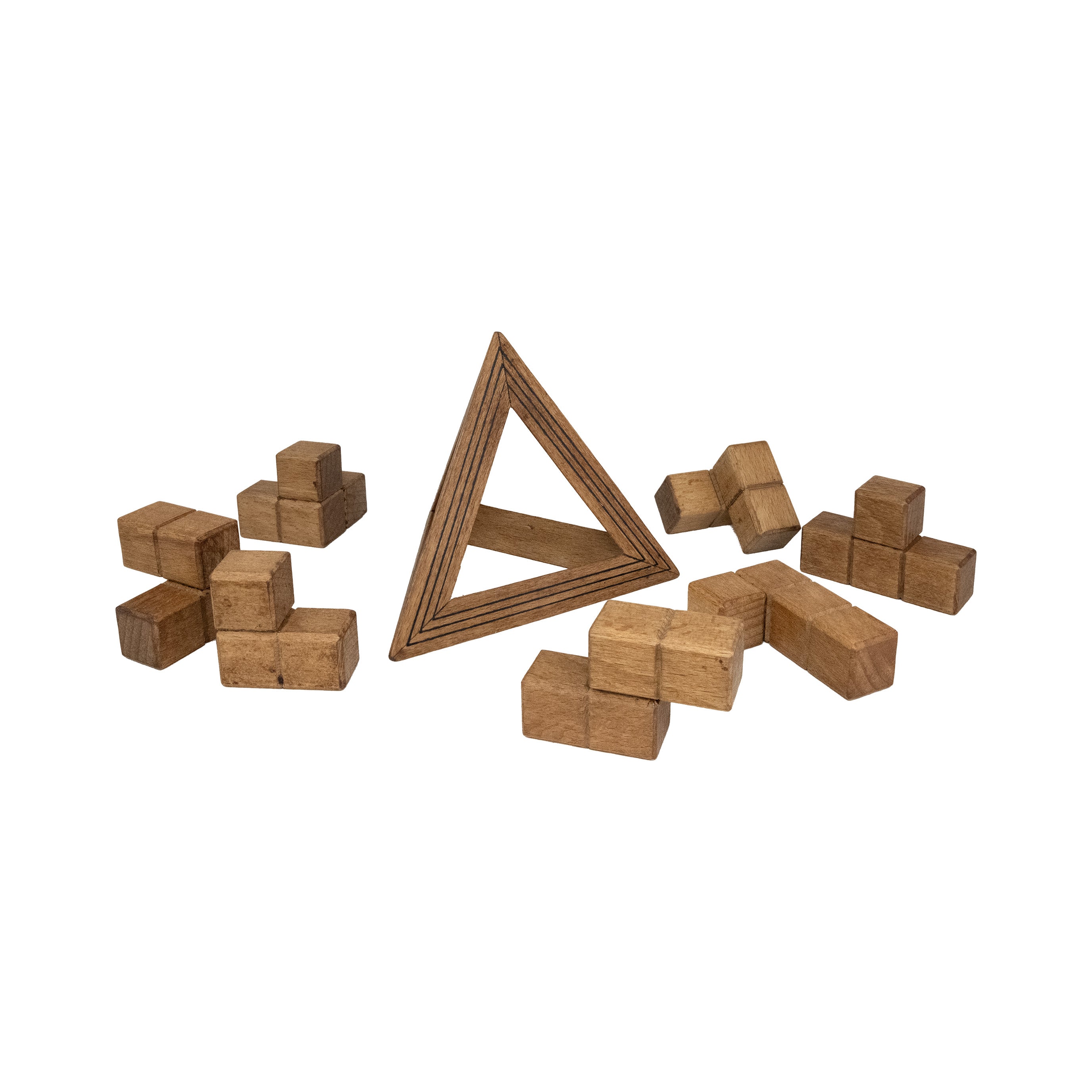 Tri Rwi Pyramids Egyptian Triglyph - Wooden Pyramid Brainteaser – WeGotThis.org