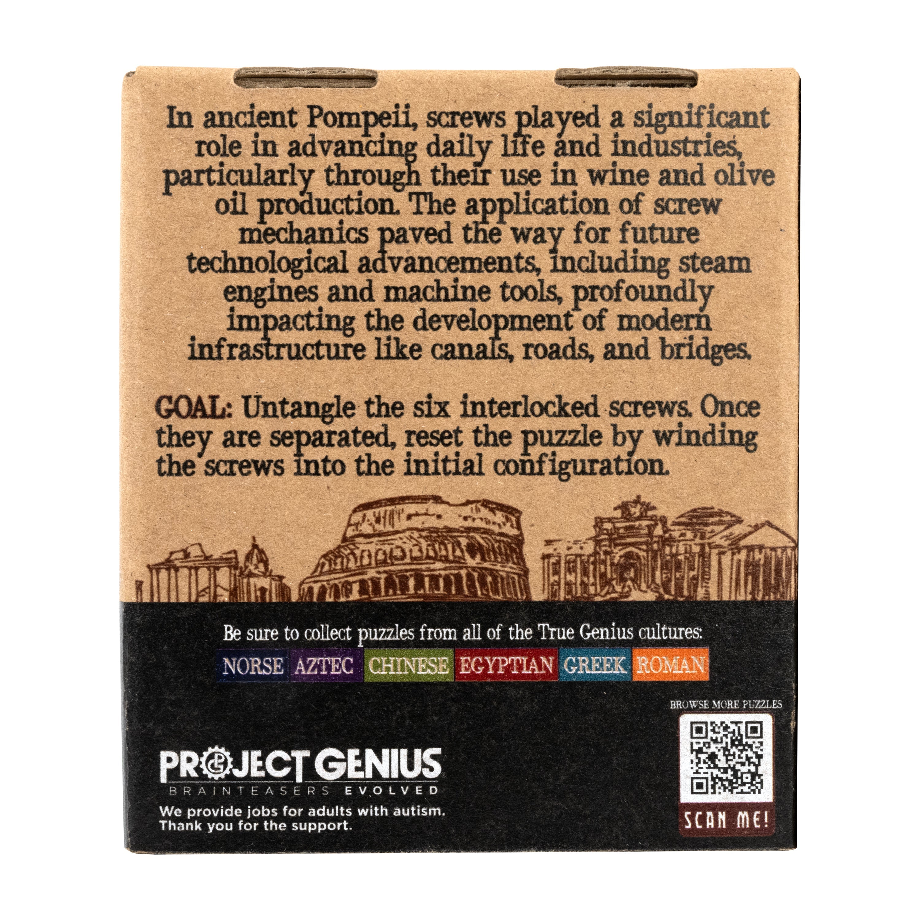 Bolts of Pompeii – Interlocking Metal Burr Puzzle