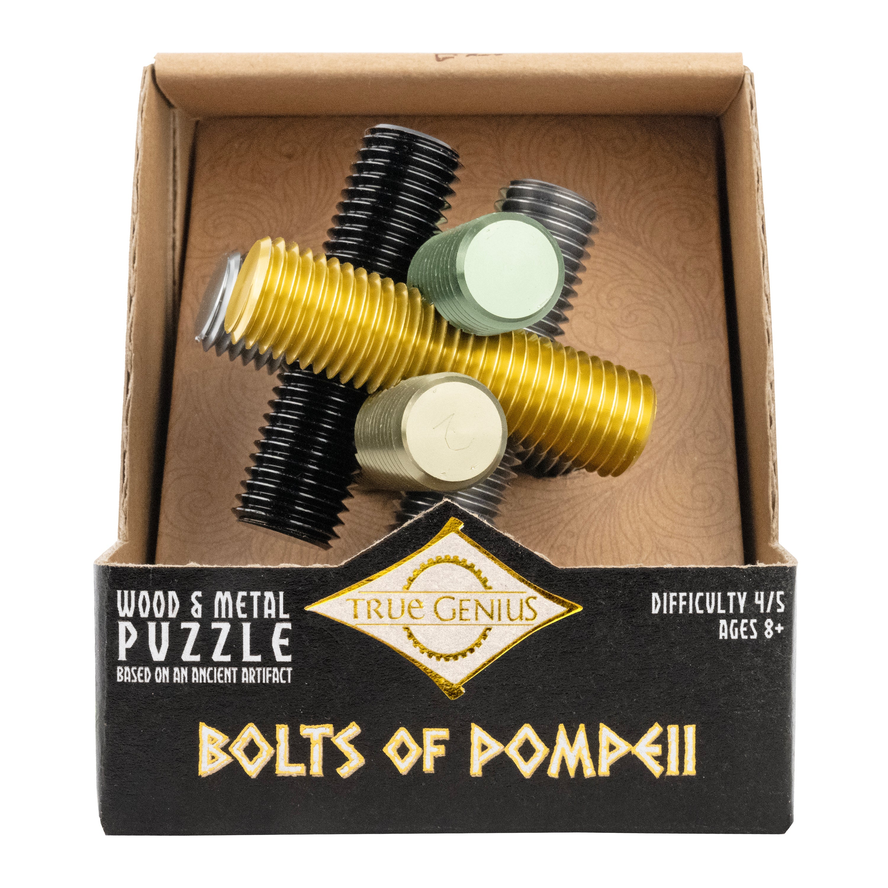 Bolts of Pompeii – Interlocking Metal Burr Puzzle