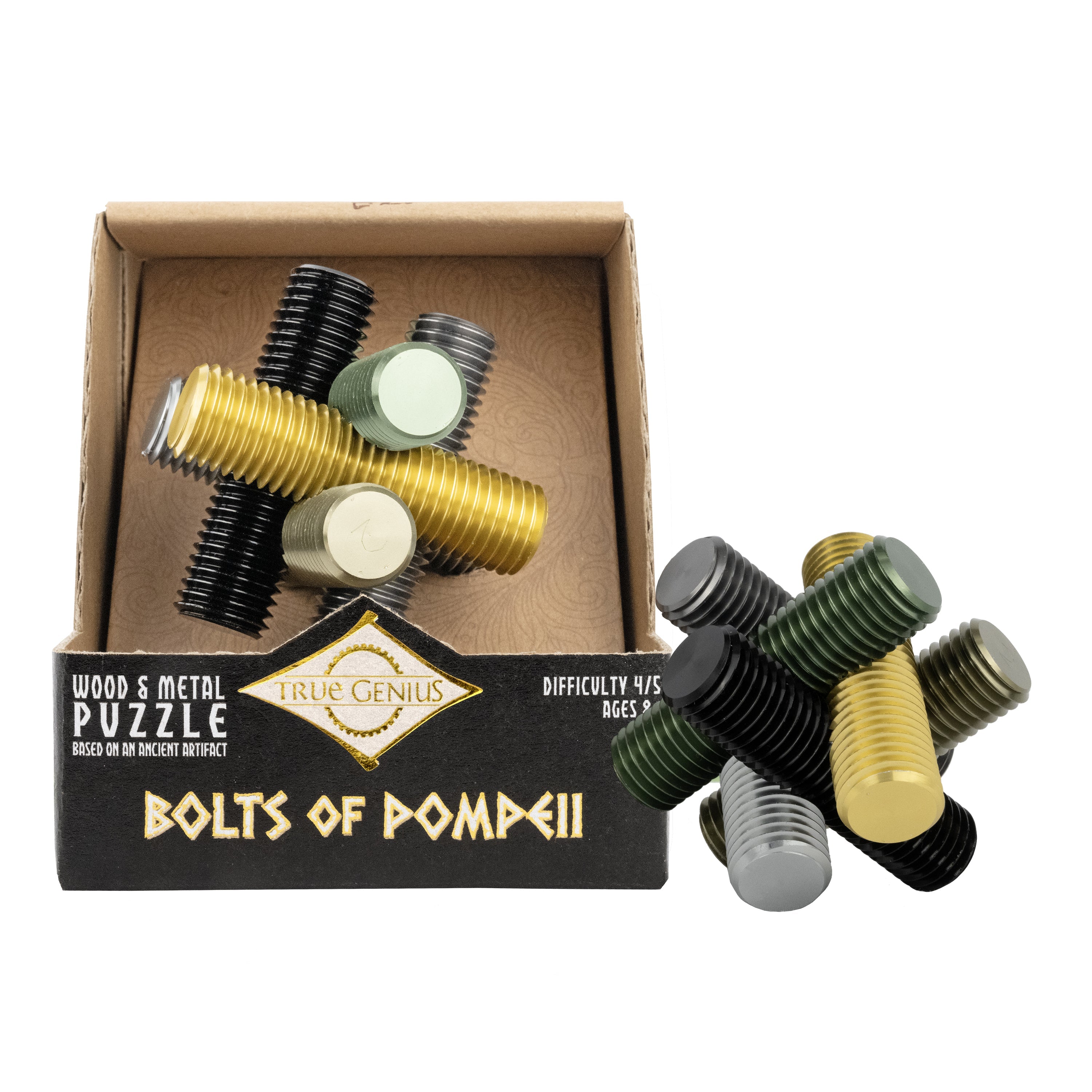 Bolts of Pompeii – Interlocking Metal Burr Puzzle