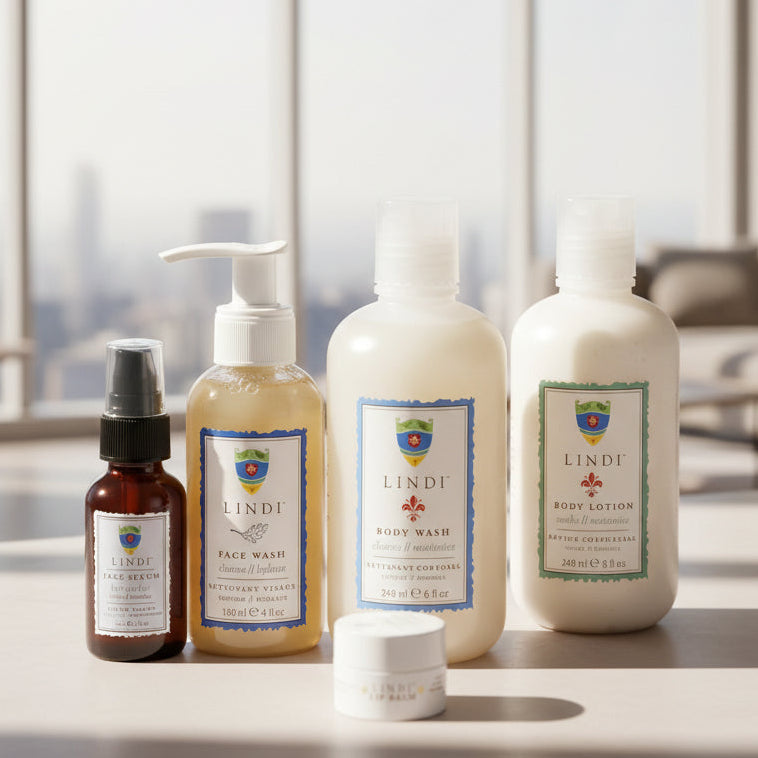 Complete Chemo Skincare Collection: Body Lotion + Body Wash + Face Wash + Lip Balm + Face Serum