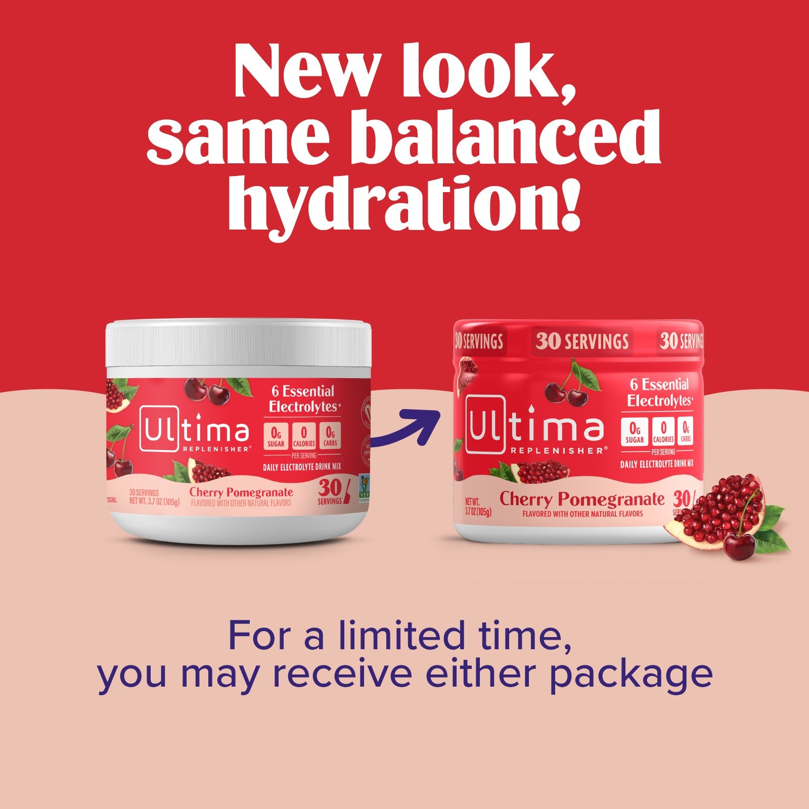 Cherry Pomegranate electrolyte drink mix