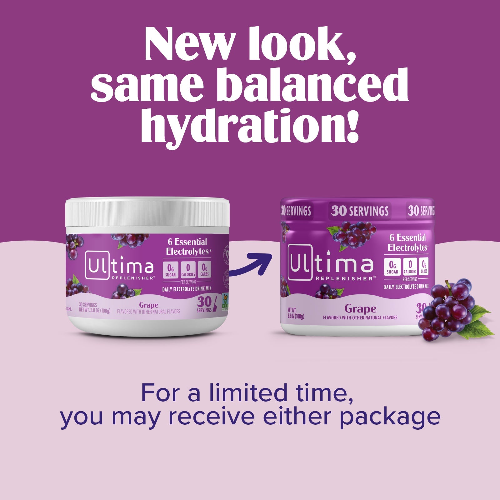 Grape electrolyte drink mix