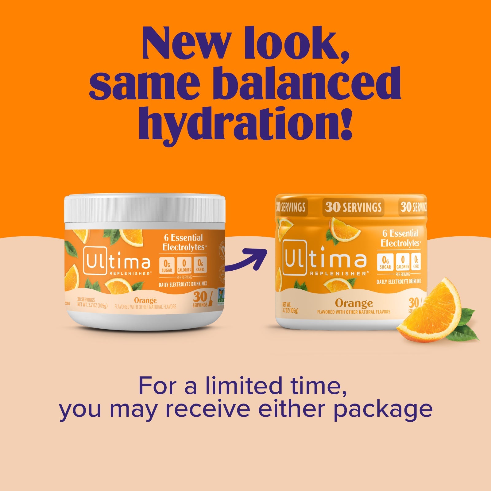 Orange electrolyte drink mix