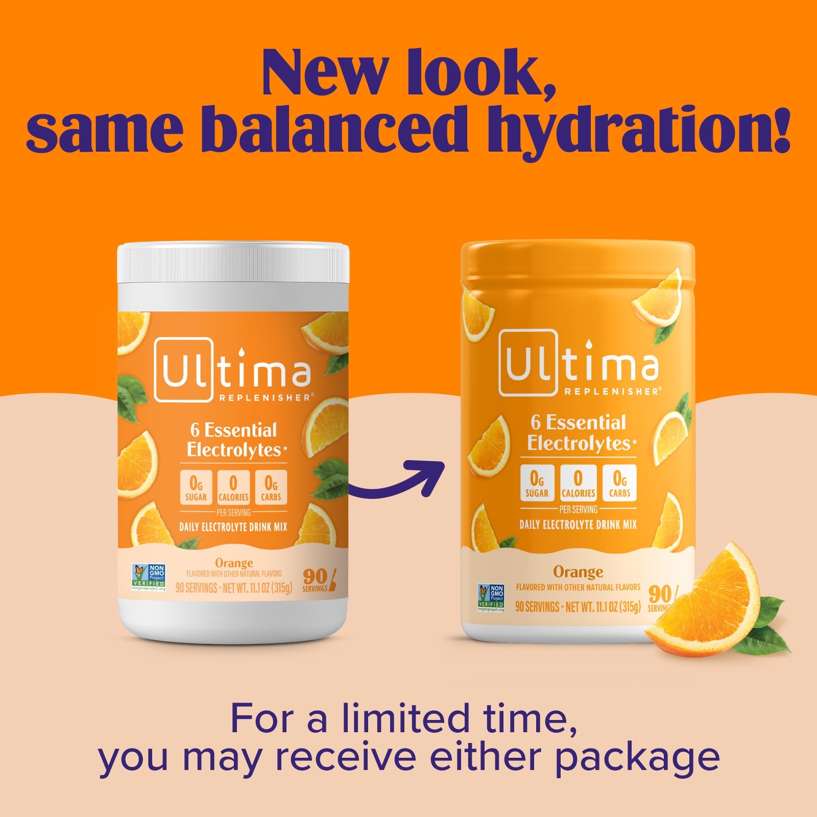 Orange electrolyte drink mix