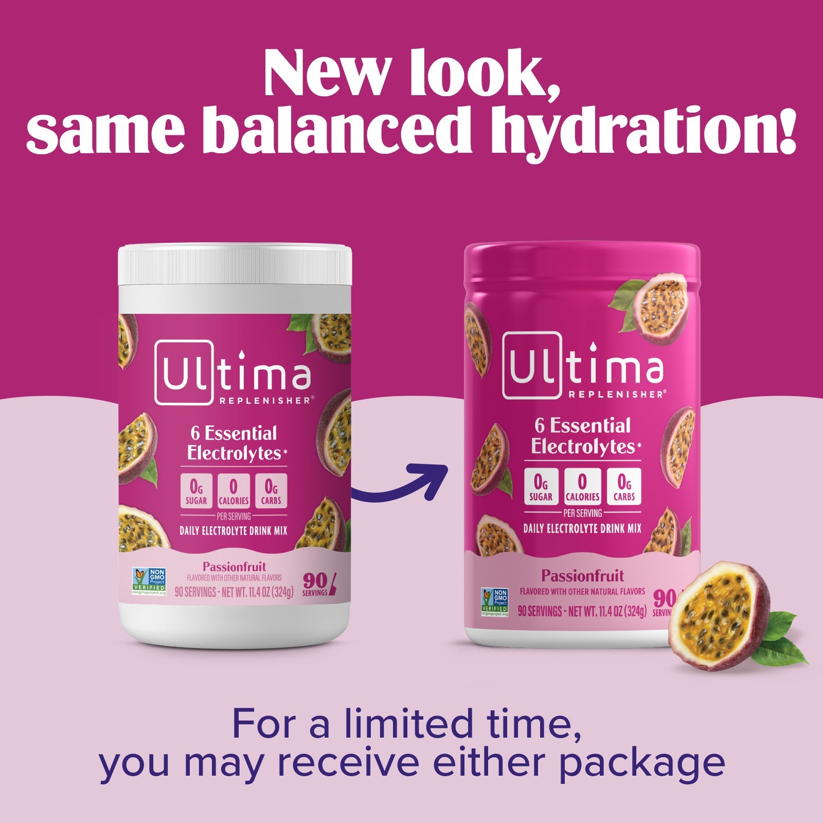 Passionfruit electrolyte drink mix