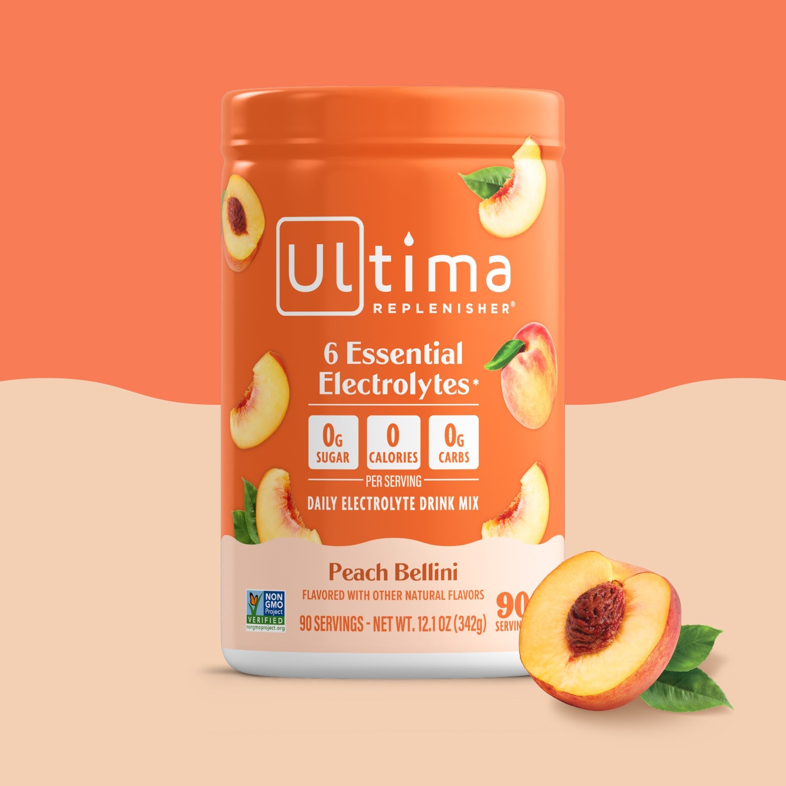Peach Bellini Mocktini Daily Electrolyte Drink Mix