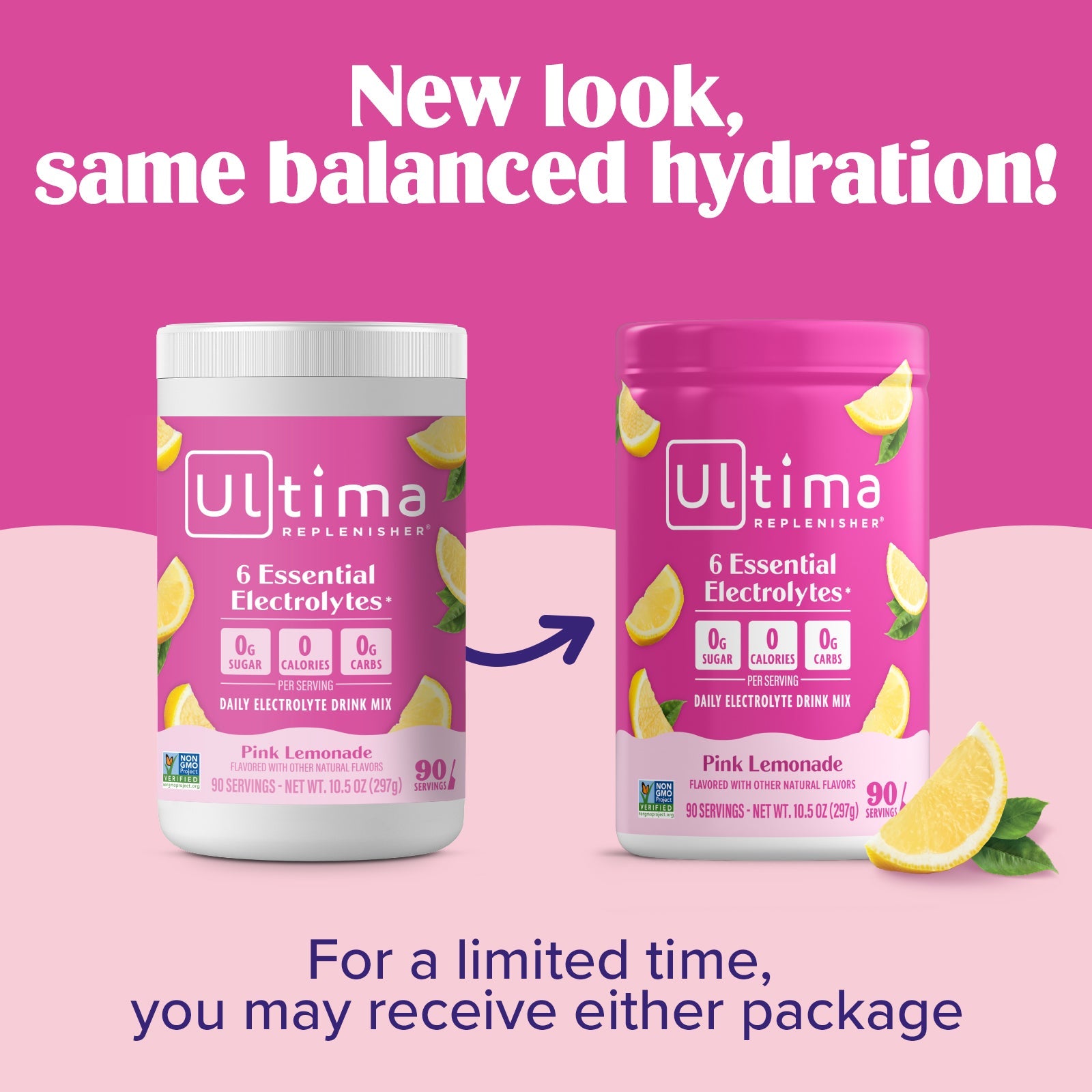 Pink Lemonade electrolyte drink mix