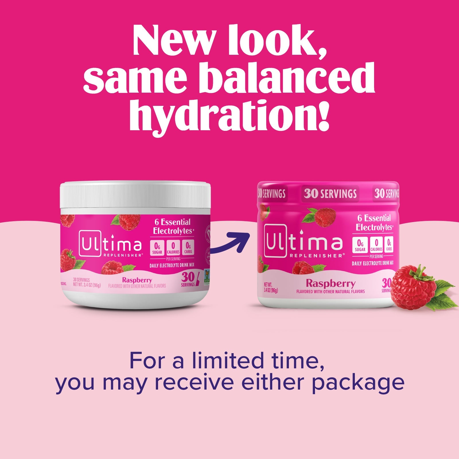 Raspberry electrolyte drink mix