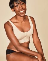 Wilderness Front‑Closure Cotton Bralette - Beige