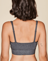 Wilderness Front‑Closure Cotton Bralette - Grey