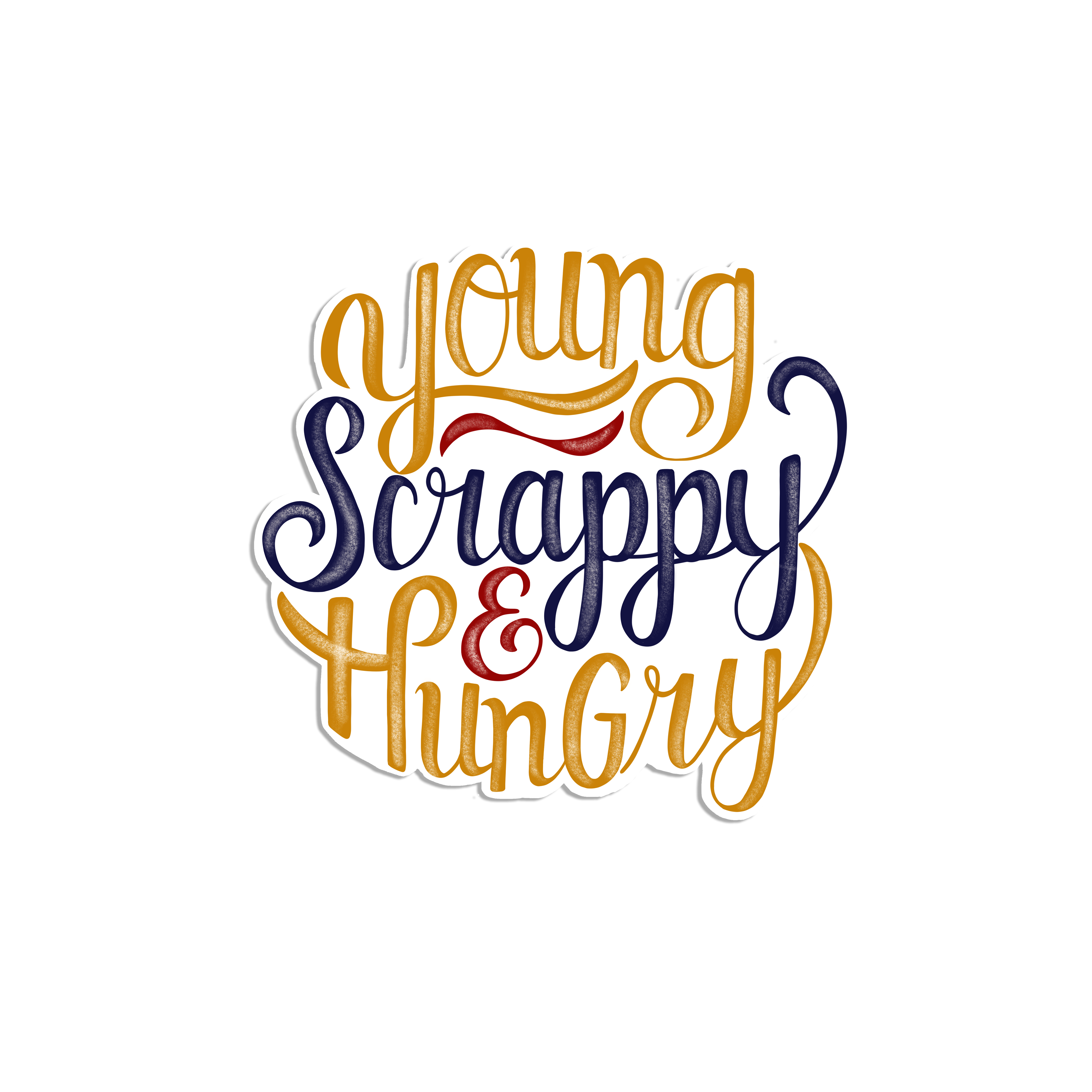 Young Scrappy and Hungry Hamilton Musical Sticker
