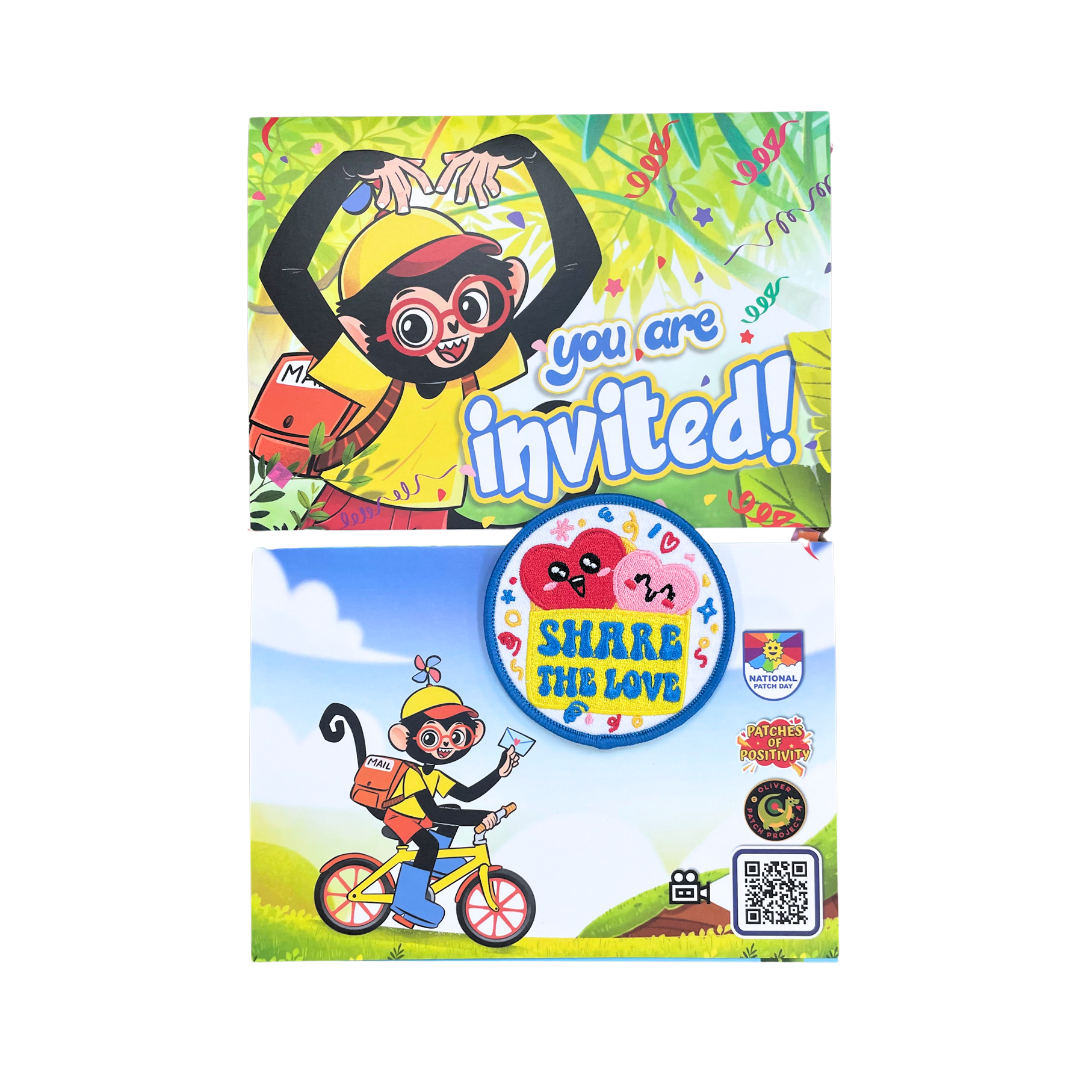 You're Invited to Share the Love POP Greeting Card with Patch