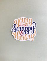 Young Scrappy and Hungry Hamilton Musical Sticker