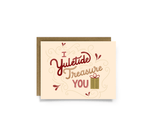 I Yuletide Treasure You Pun Christmas Card