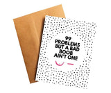 99 Problems But a Bad Boob Ain't One Mastectomy Breast Cancer Get Well Card