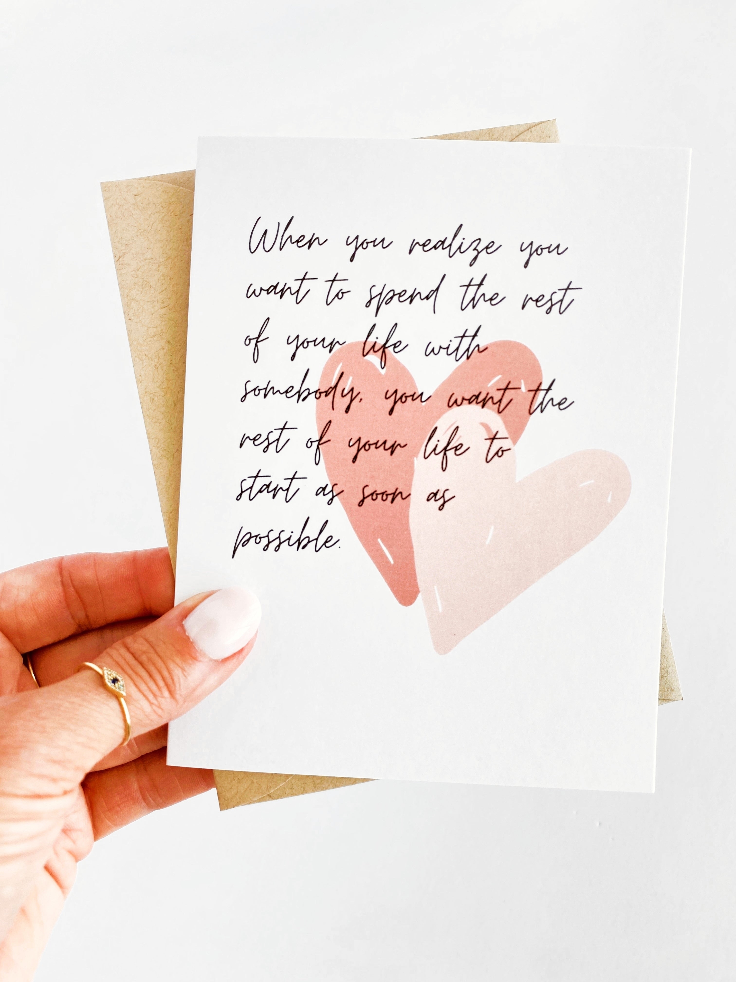 When Harry Met Sally Card, Wedding Day, First Look, Bride to Groom Card