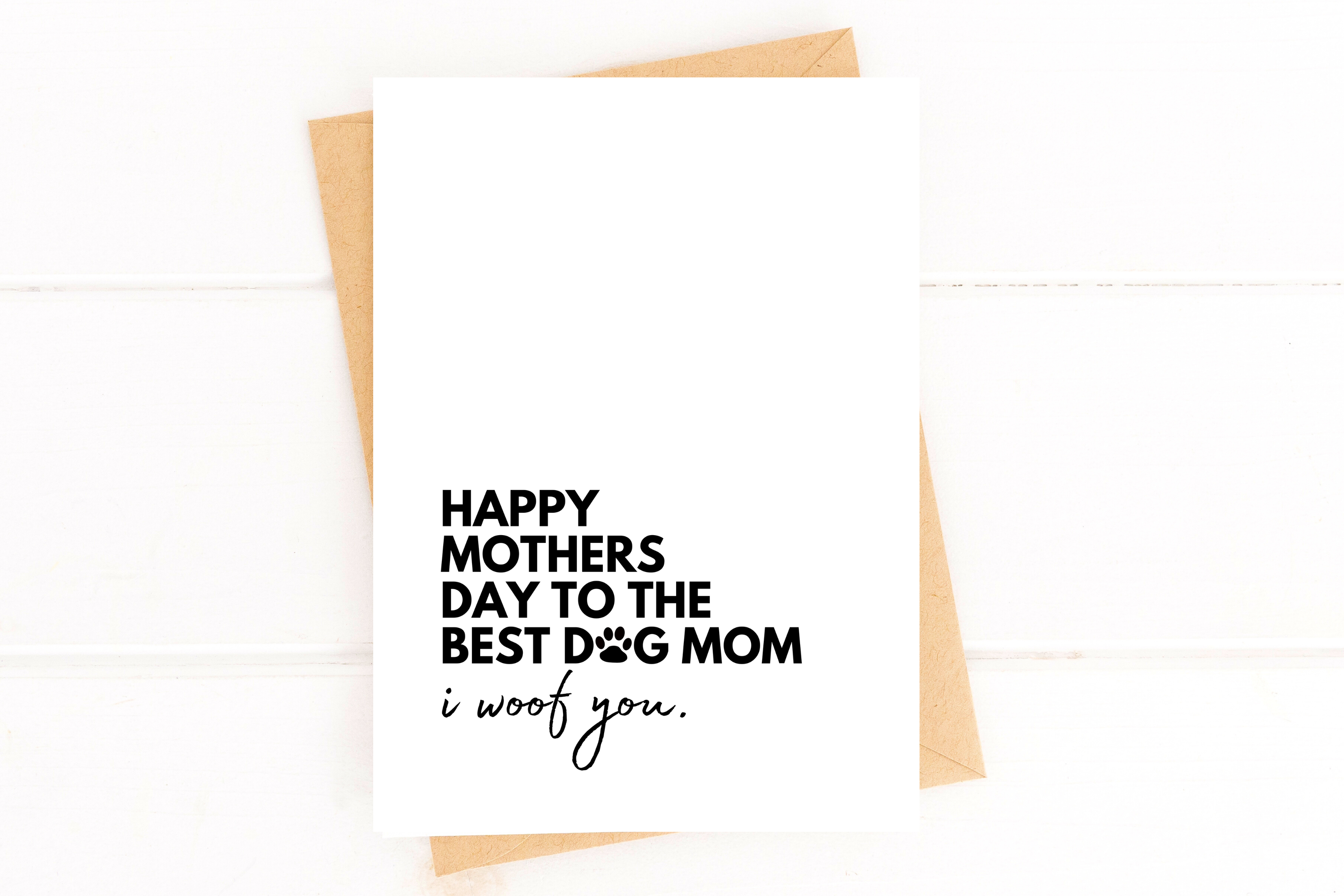 Dog Mom Mother's Day Card