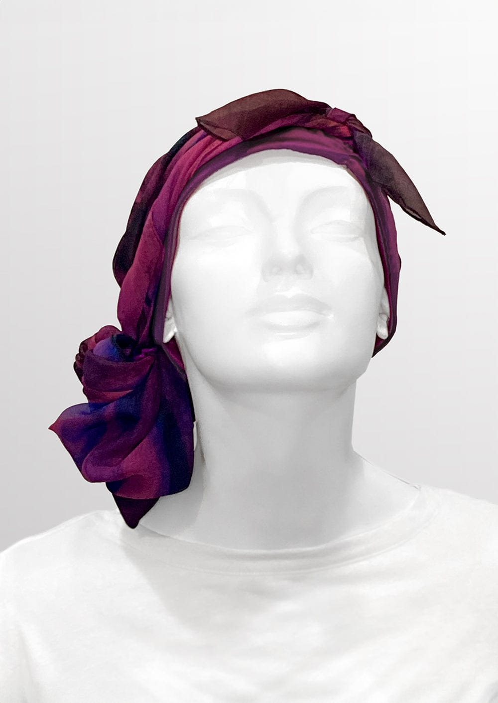 Fine Art Headscarf - Boysenberry