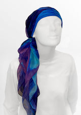 Fine Art Headscarf - Sapphire