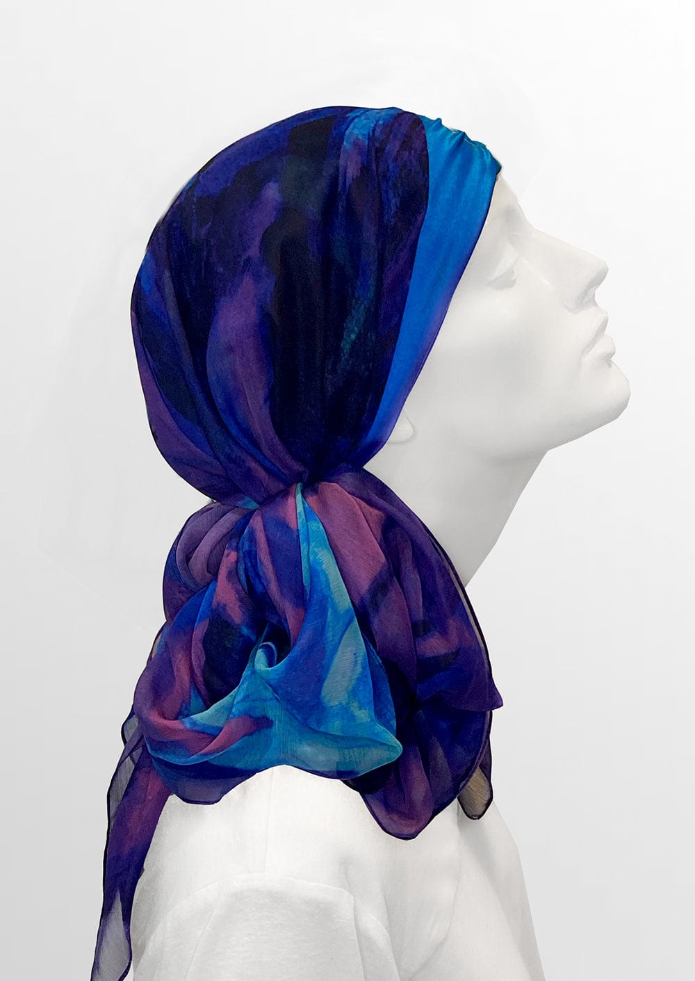 Fine Art Headscarf - Sapphire