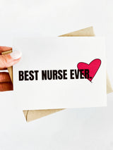 Best Nurse Ever Nurse Appreciation Thank You Card