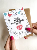 Best Nurse Practitioner Ever Card – Appreciation Thank You Greeting for NP