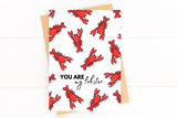 You Are My Lobster Valentine's Day Card