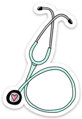 Stethoscope Doctor Love Vinyl Sticker