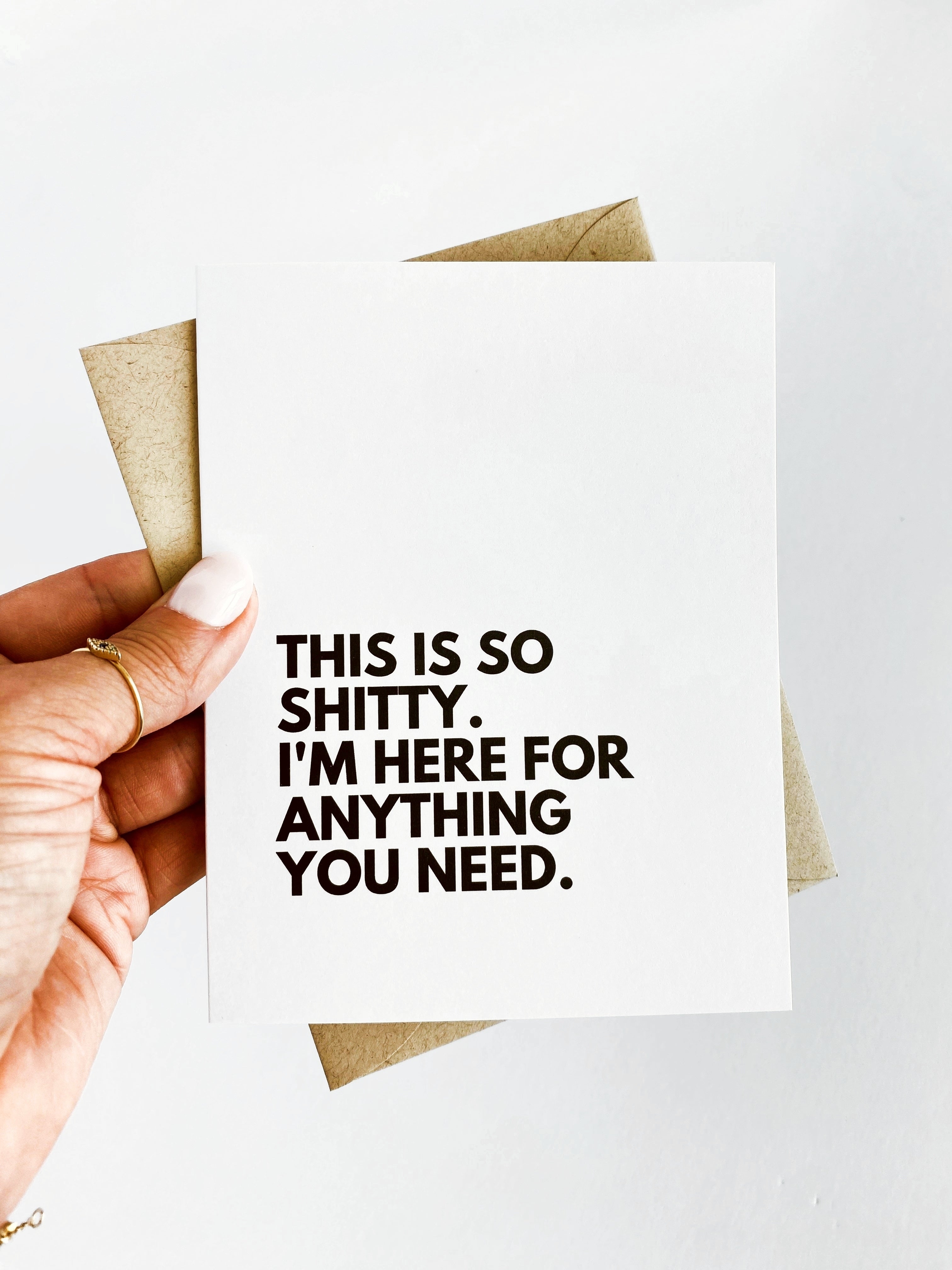 This is So Shitty Here For You Cancer Get Well Card