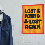 Lost & Found & Lost Again Camp Flag • Chrome Yellow x Office of Brothers x Oxford Pennant Original