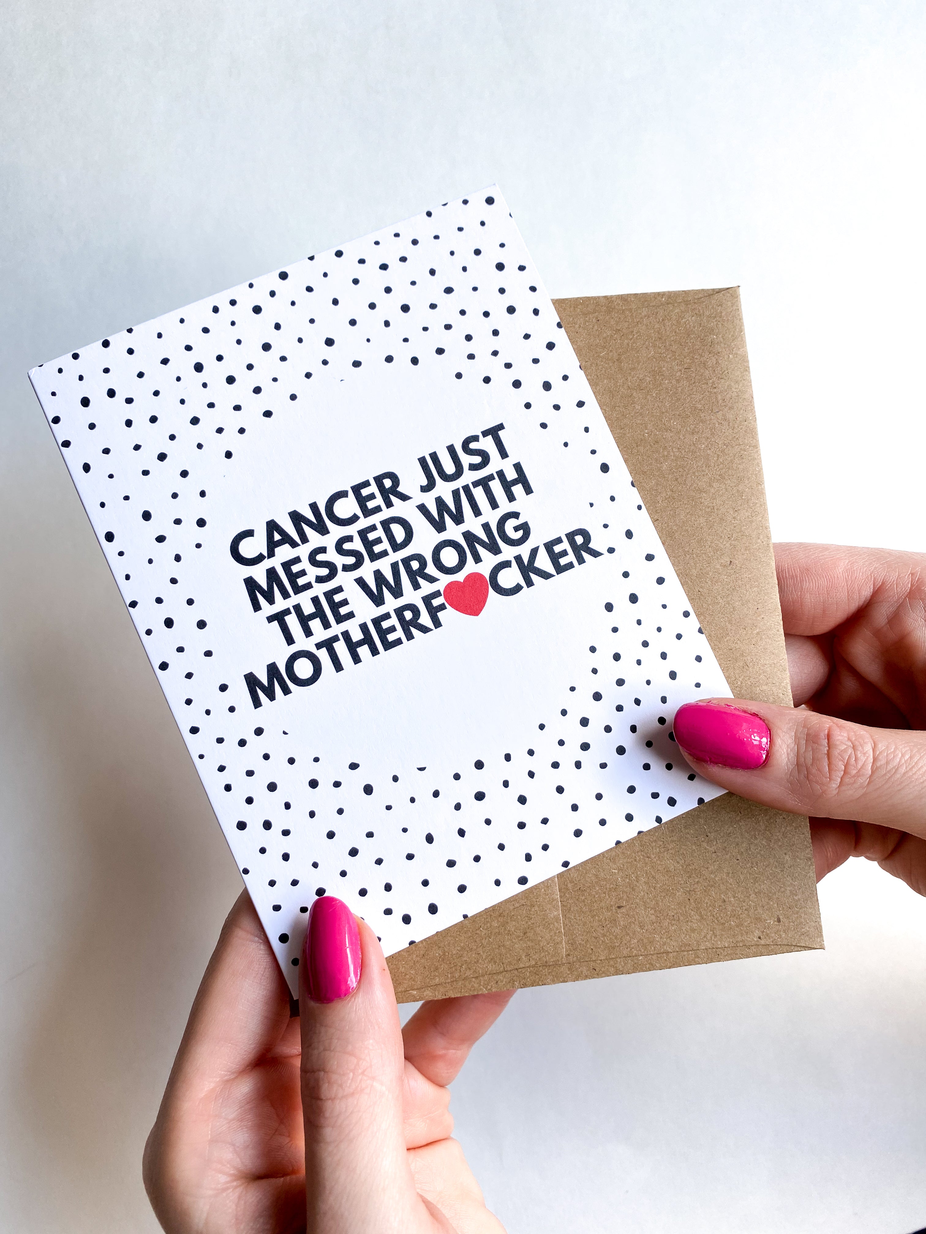 Cancer Messed With The Wrong Mother F*cker Get Well Card