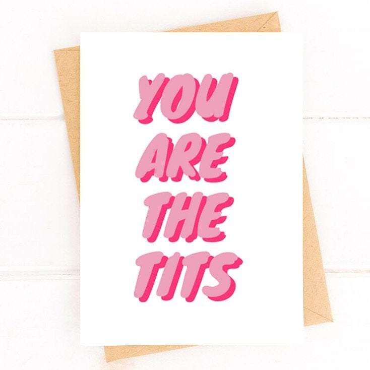You Are the Tits Funny Breast Cancer Get Well Card